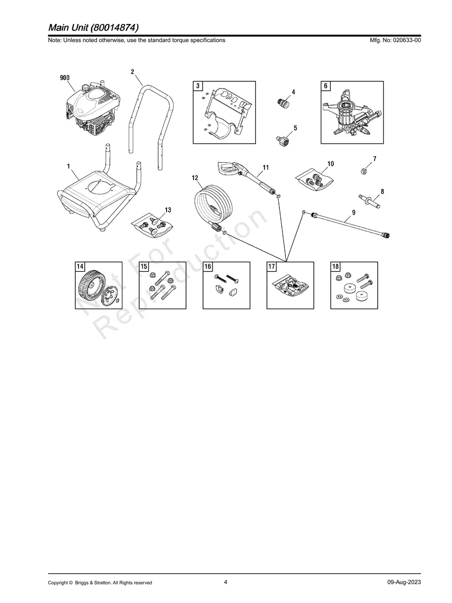 BRIGGS AND STRATTON, 020633-00, IPL.4